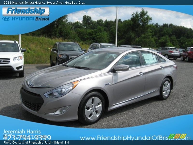 Hyper Silver Metallic / Gray 2012 Hyundai Sonata Hybrid