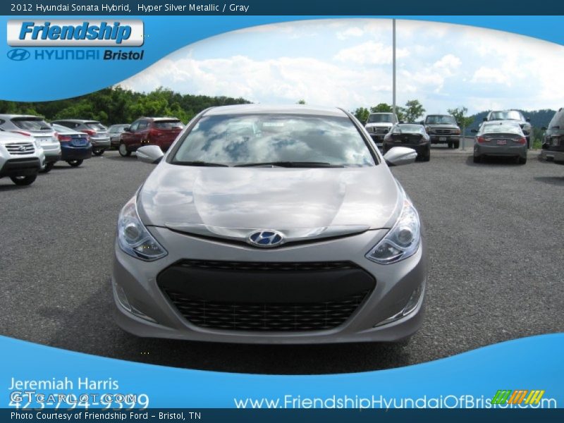 Hyper Silver Metallic / Gray 2012 Hyundai Sonata Hybrid