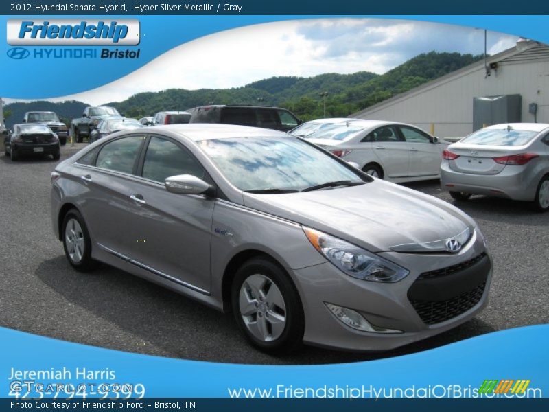 Hyper Silver Metallic / Gray 2012 Hyundai Sonata Hybrid