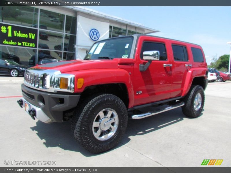 Victory Red / Light Cashmere/Ebony 2009 Hummer H3
