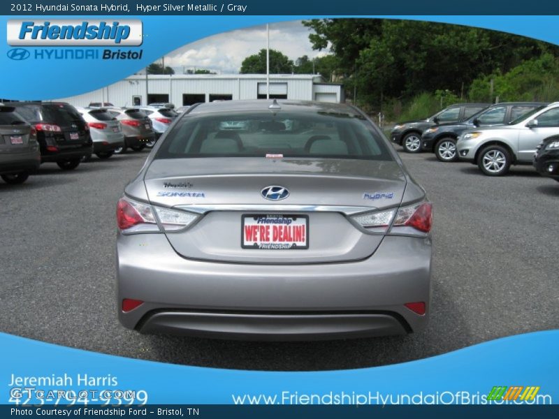 Hyper Silver Metallic / Gray 2012 Hyundai Sonata Hybrid