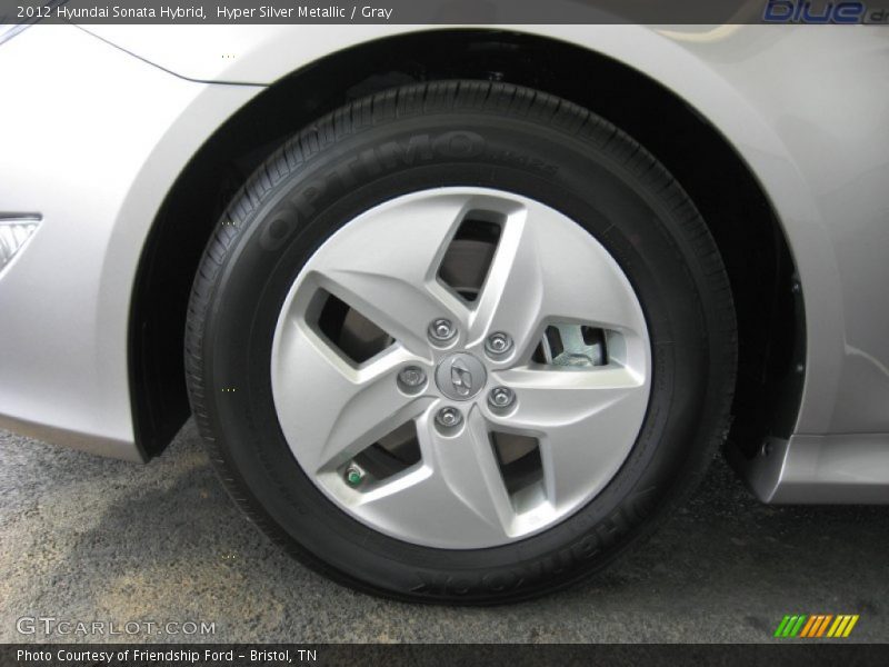 Hyper Silver Metallic / Gray 2012 Hyundai Sonata Hybrid