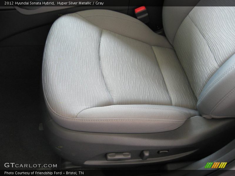 Hyper Silver Metallic / Gray 2012 Hyundai Sonata Hybrid