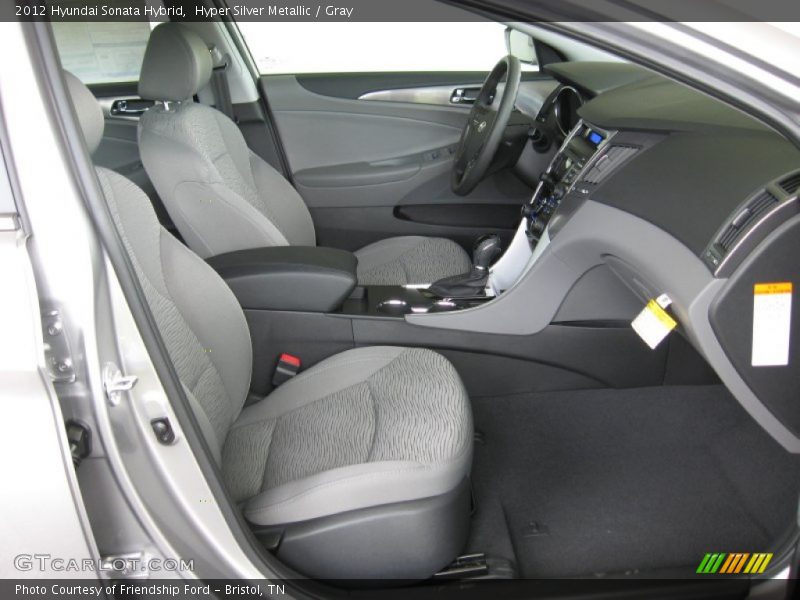 Hyper Silver Metallic / Gray 2012 Hyundai Sonata Hybrid