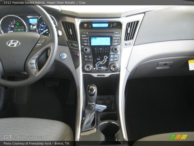 Hyper Silver Metallic / Gray 2012 Hyundai Sonata Hybrid