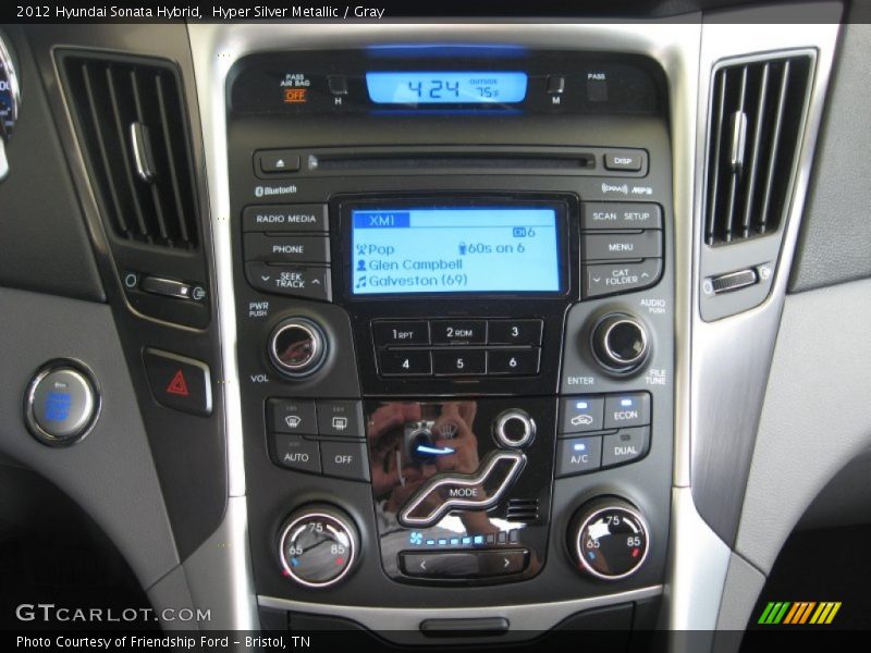 Hyper Silver Metallic / Gray 2012 Hyundai Sonata Hybrid