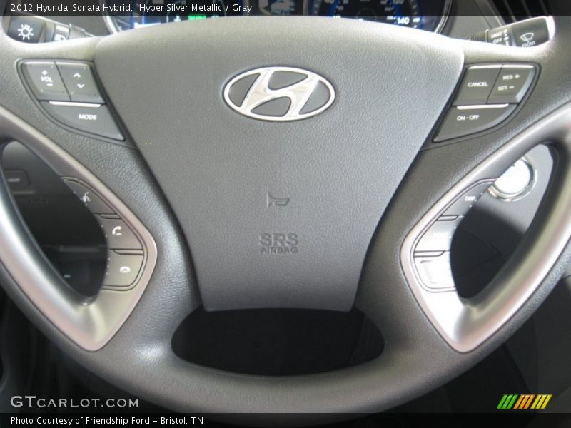 Hyper Silver Metallic / Gray 2012 Hyundai Sonata Hybrid