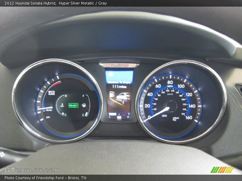 Hyper Silver Metallic / Gray 2012 Hyundai Sonata Hybrid
