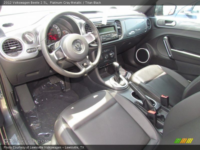 Platinum Gray Metallic / Titan Black 2012 Volkswagen Beetle 2.5L