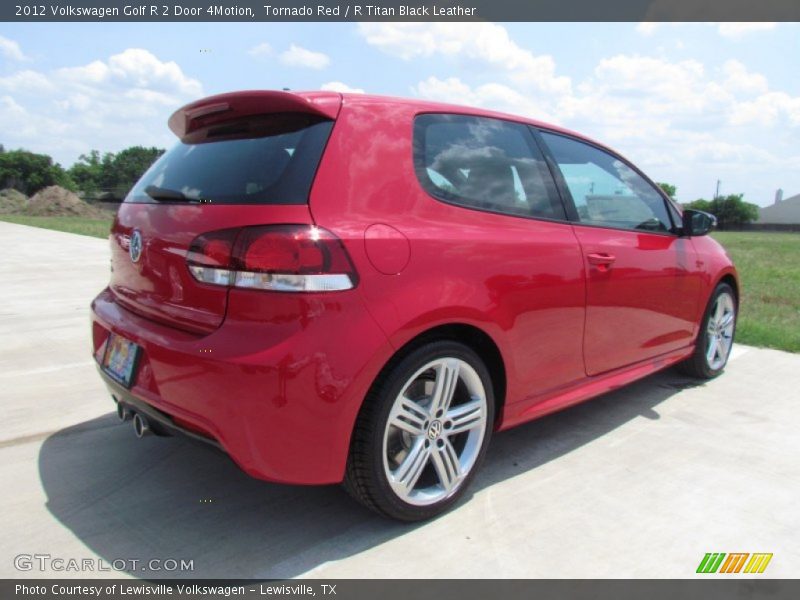 Tornado Red / R Titan Black Leather 2012 Volkswagen Golf R 2 Door 4Motion