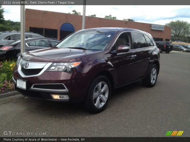 Dark Cherry Pearl / Taupe Gray 2010 Acura MDX