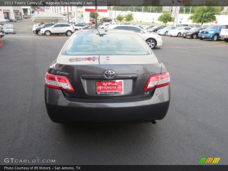 Magnetic Gray Metallic / Ash 2011 Toyota Camry LE