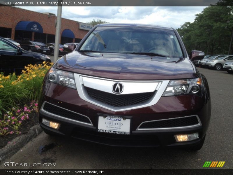 Dark Cherry Pearl / Taupe Gray 2010 Acura MDX