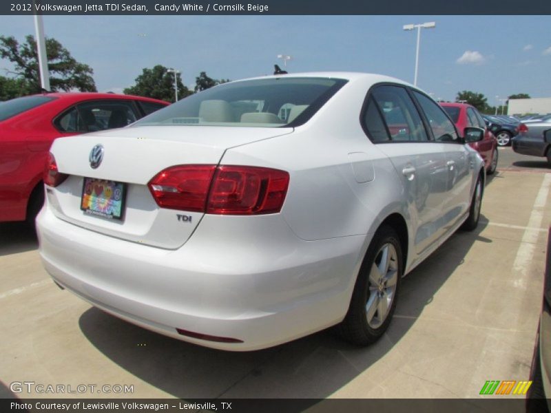 Candy White / Cornsilk Beige 2012 Volkswagen Jetta TDI Sedan