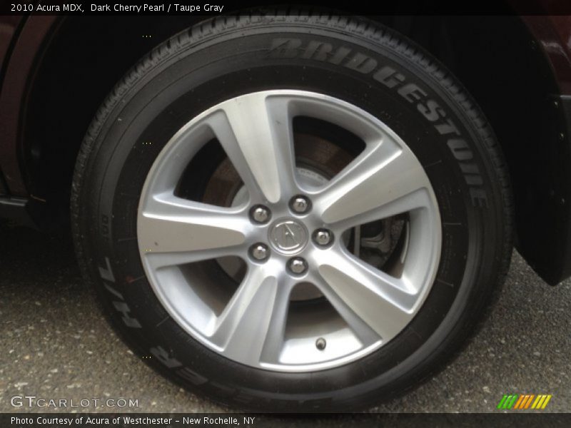Dark Cherry Pearl / Taupe Gray 2010 Acura MDX