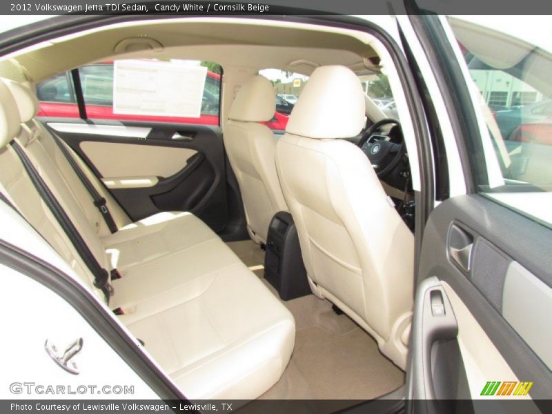 Candy White / Cornsilk Beige 2012 Volkswagen Jetta TDI Sedan