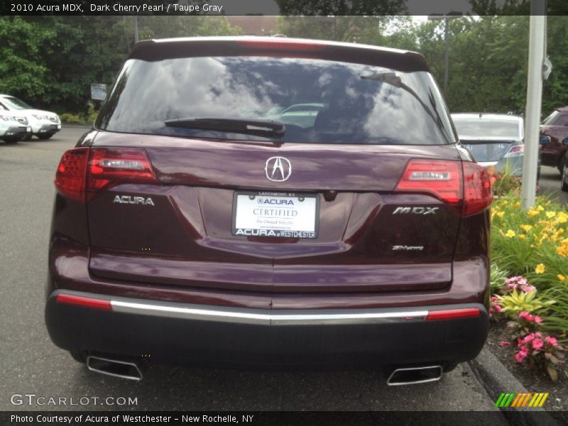 Dark Cherry Pearl / Taupe Gray 2010 Acura MDX