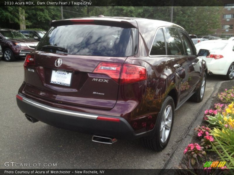 Dark Cherry Pearl / Taupe Gray 2010 Acura MDX