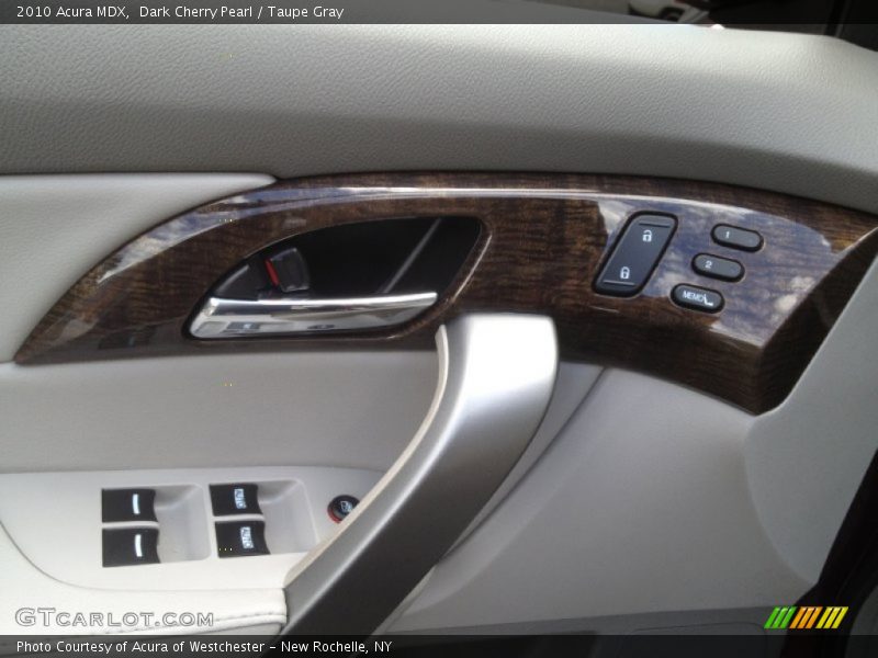 Dark Cherry Pearl / Taupe Gray 2010 Acura MDX