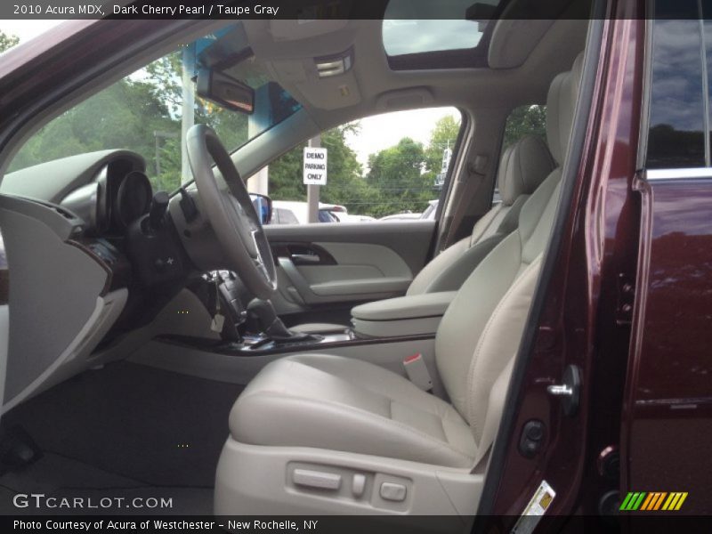 Dark Cherry Pearl / Taupe Gray 2010 Acura MDX
