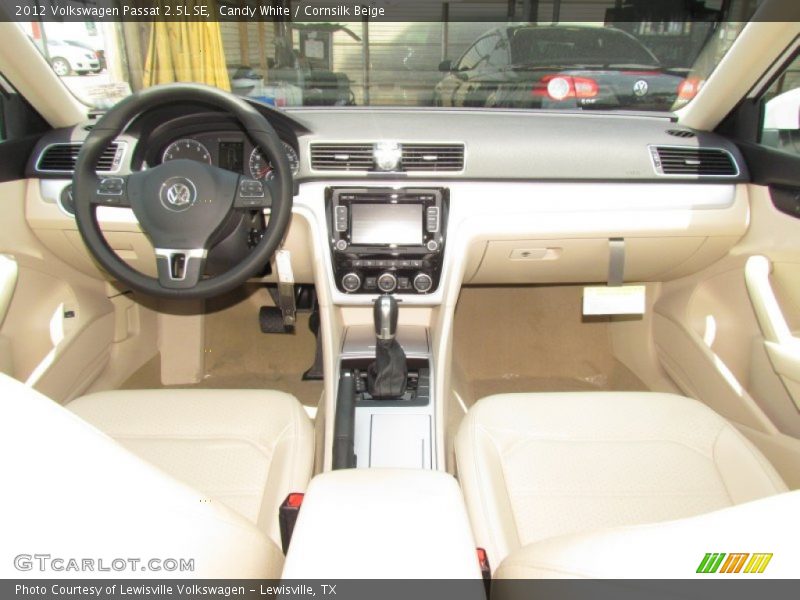 Candy White / Cornsilk Beige 2012 Volkswagen Passat 2.5L SE