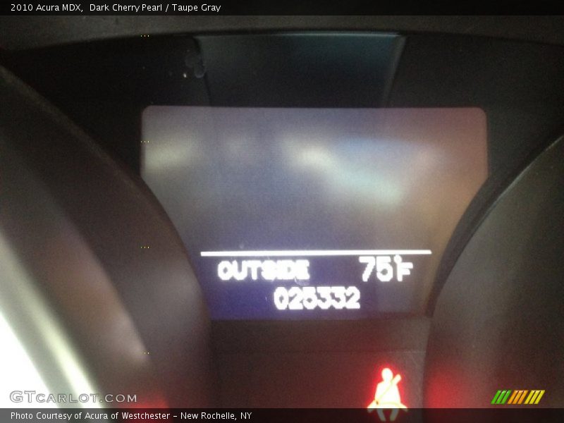 Dark Cherry Pearl / Taupe Gray 2010 Acura MDX