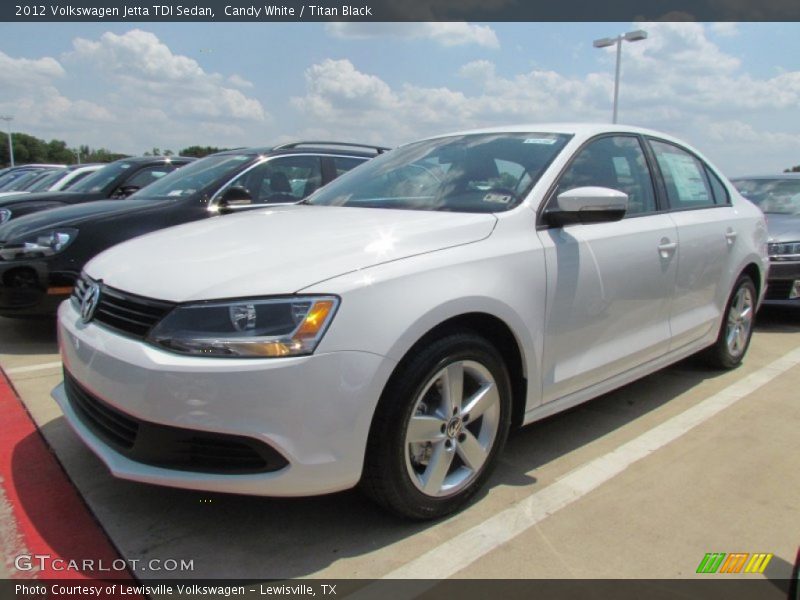 Candy White / Titan Black 2012 Volkswagen Jetta TDI Sedan