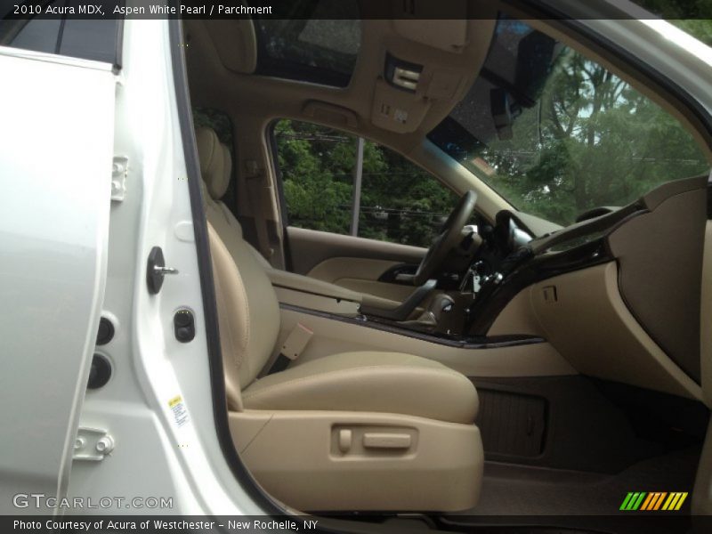 Aspen White Pearl / Parchment 2010 Acura MDX