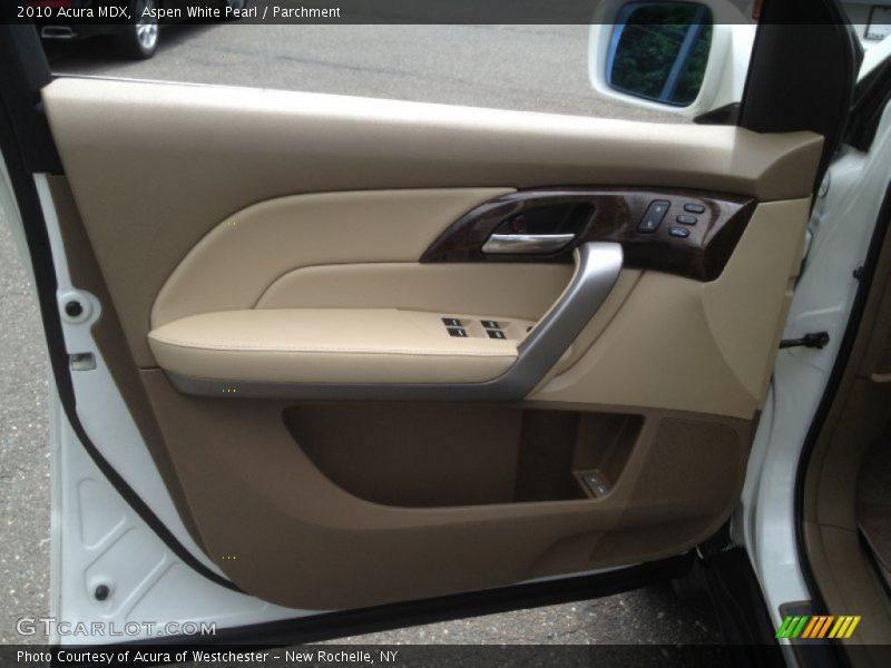 Aspen White Pearl / Parchment 2010 Acura MDX