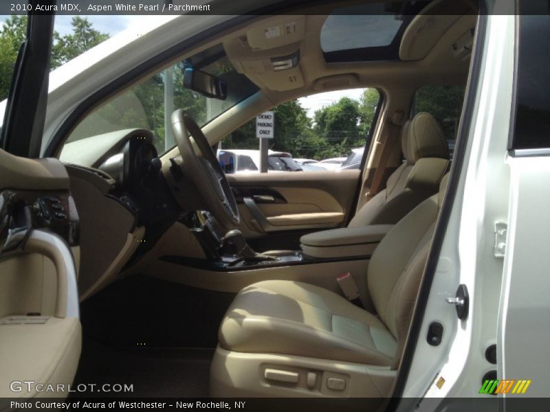 Aspen White Pearl / Parchment 2010 Acura MDX