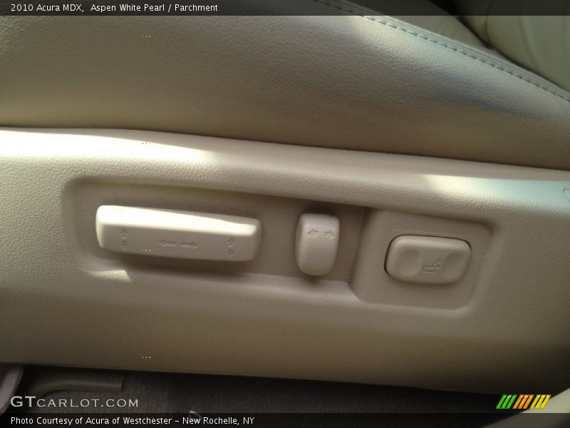 Aspen White Pearl / Parchment 2010 Acura MDX