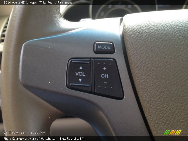 Aspen White Pearl / Parchment 2010 Acura MDX