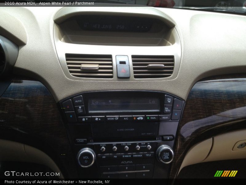 Aspen White Pearl / Parchment 2010 Acura MDX