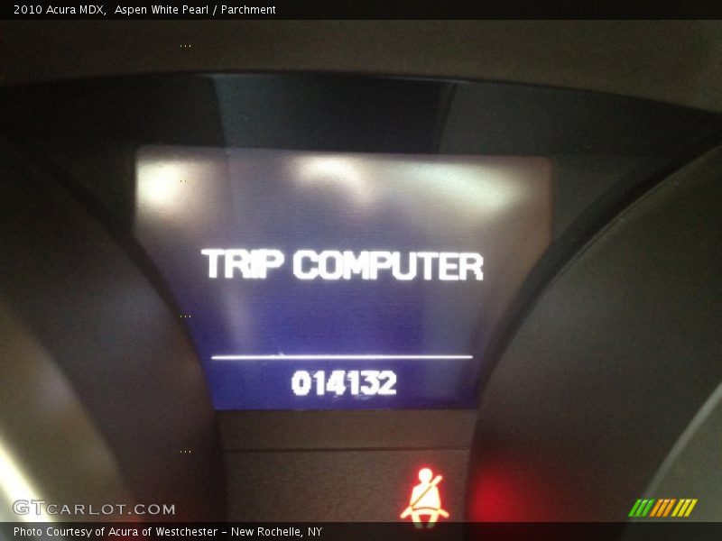 Aspen White Pearl / Parchment 2010 Acura MDX