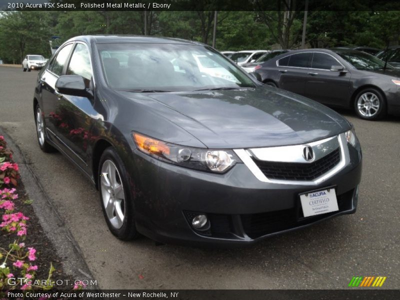 Polished Metal Metallic / Ebony 2010 Acura TSX Sedan