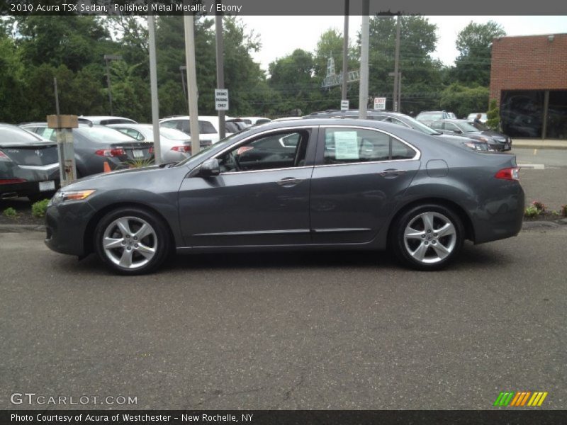 Polished Metal Metallic / Ebony 2010 Acura TSX Sedan