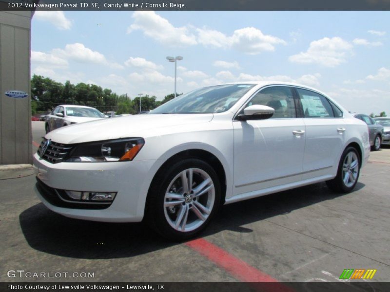 Candy White / Cornsilk Beige 2012 Volkswagen Passat TDI SE
