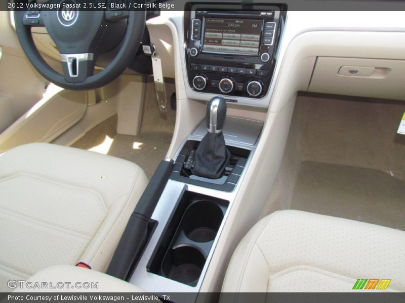 Black / Cornsilk Beige 2012 Volkswagen Passat 2.5L SE