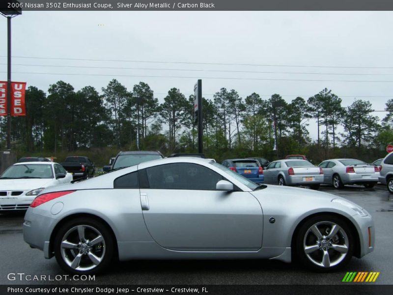 Silver Alloy Metallic / Carbon Black 2006 Nissan 350Z Enthusiast Coupe