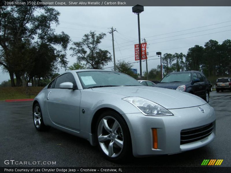 Silver Alloy Metallic / Carbon Black 2006 Nissan 350Z Enthusiast Coupe