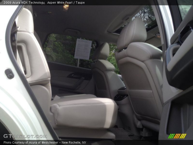 Aspen White Pearl / Taupe 2009 Acura MDX Technology