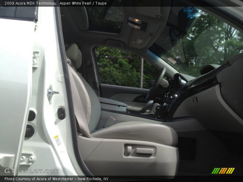 Aspen White Pearl / Taupe 2009 Acura MDX Technology