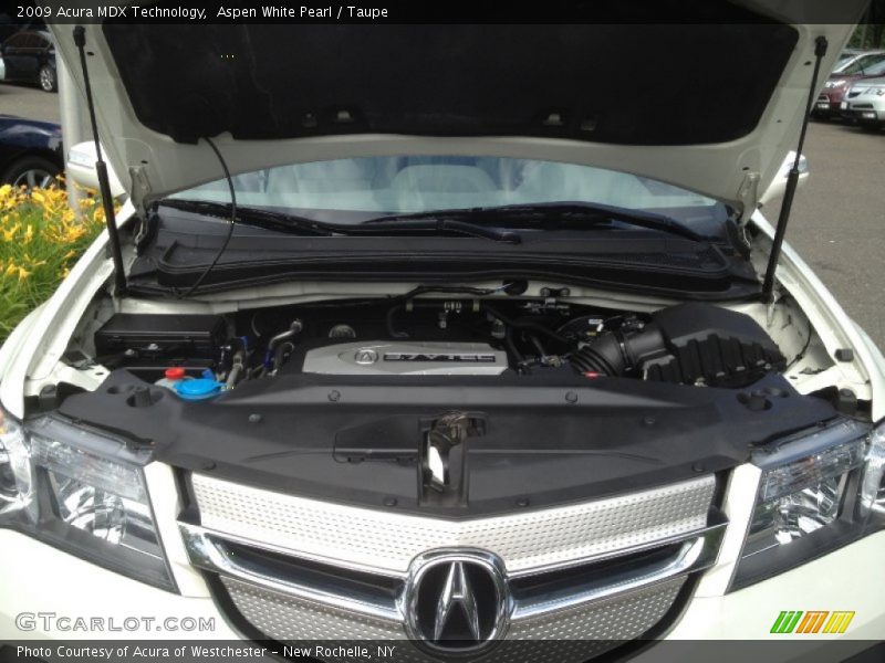 Aspen White Pearl / Taupe 2009 Acura MDX Technology