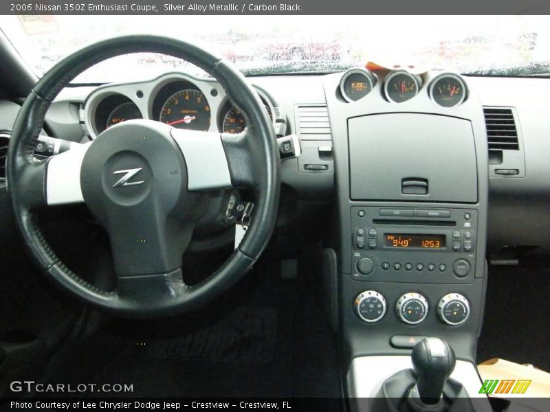 Silver Alloy Metallic / Carbon Black 2006 Nissan 350Z Enthusiast Coupe