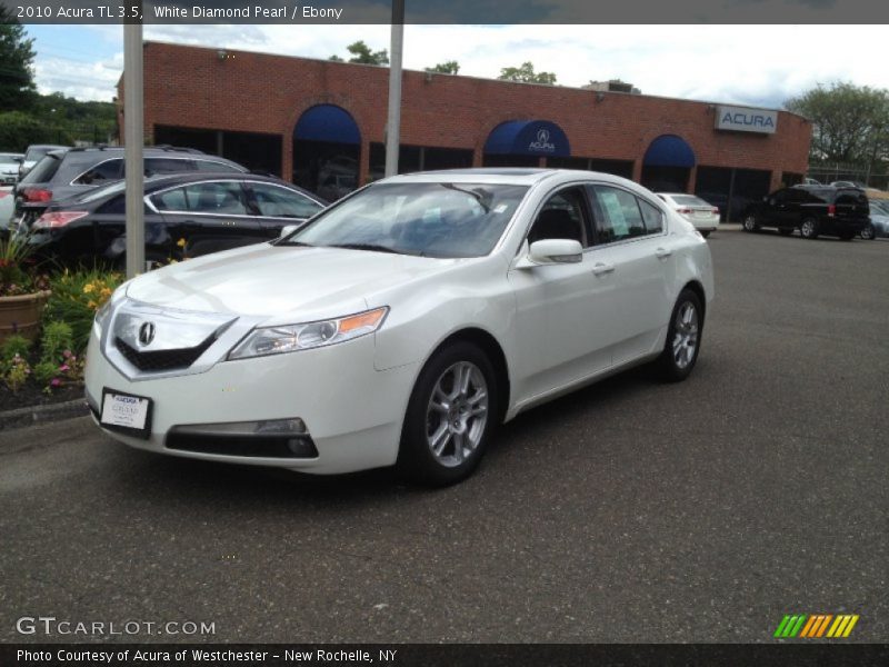 White Diamond Pearl / Ebony 2010 Acura TL 3.5