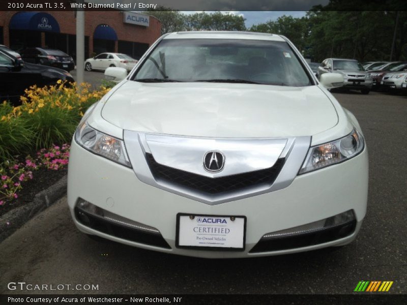 White Diamond Pearl / Ebony 2010 Acura TL 3.5