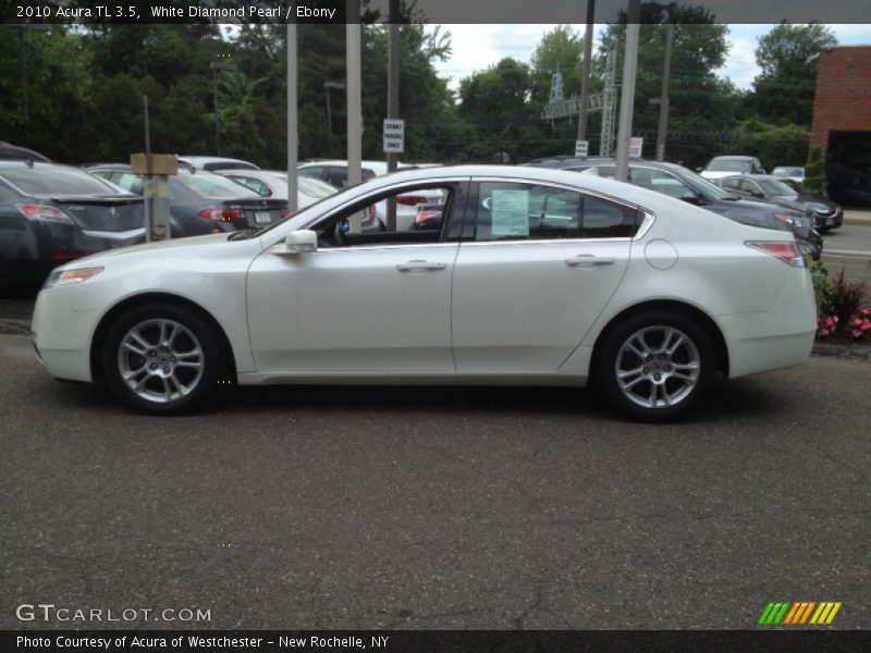 White Diamond Pearl / Ebony 2010 Acura TL 3.5