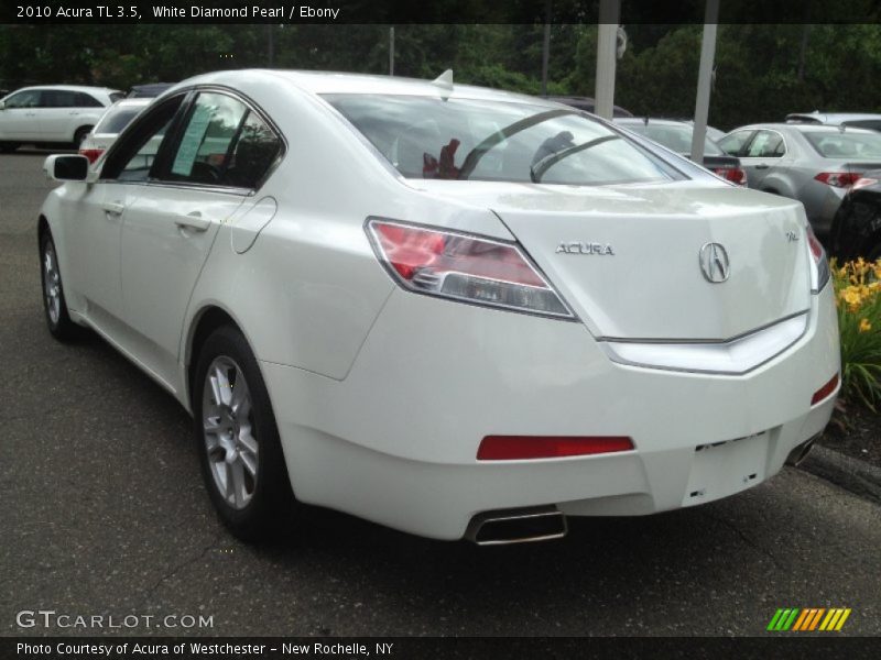 White Diamond Pearl / Ebony 2010 Acura TL 3.5