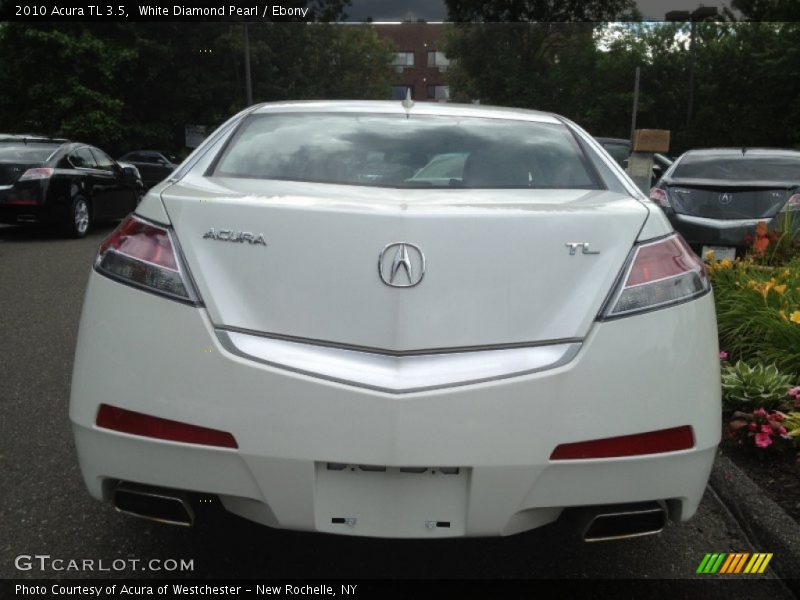 White Diamond Pearl / Ebony 2010 Acura TL 3.5