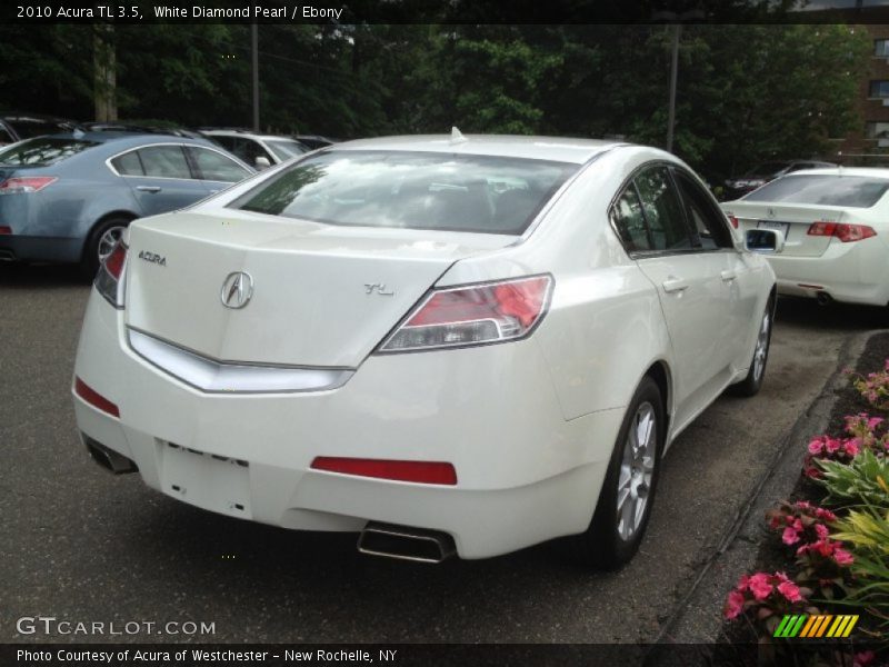 White Diamond Pearl / Ebony 2010 Acura TL 3.5